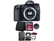 Canon EOS 70D 20.2MP Digital SLR Camera with 64GB Memory Card Wallet