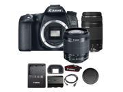 Canon EOS 70D 20.2MP Digital SLR Camera with 18 55mm IS STM and 75 300mm Lens