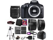 Canon EOS Rebel 1300D DSLR Camera 18 55mm Lens Extra Battery Accessories