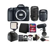 Canon EOS 70D 20.2MP Digital SLR Camera with 70 300mm Lens 64GB Accessory Kit