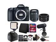 Canon EOS 70D 20.2MP Digital SLR Camera with 50mm 1.8 Lens 64GB Accessory Kit