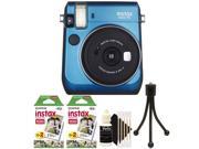 Fujifilm Instax Mini 70 Instant Film Camera with 40 Film + Cleaning Kit Blue