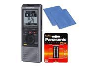 Olympus VN721PC 2GB Digital Voice Recorder with Extra Batteries Cleaning Cloth