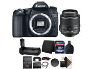 Canon EOS 70D 20.2MP Digital Camera with Battery Grip 16GB Accessory Kit