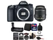 Canon EOS 70D 20.2MP Digital Camera with Battery Grip 32GB Accessory Kit
