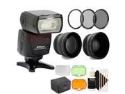 Nikon SB 700 AF Speedlight Flash for D3100 D3200 D300s Cameras 52mm Lenses FilterKit International Version