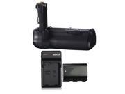 Vivitar Battery Grip for Canon EOS 70D DSLR Camera with LP E6 Battery Charger