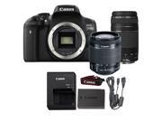 Canon 750D T6i 24.2MP Digital SLR Camera with EF 75 300mm III Lens