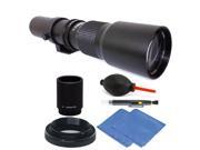 Vivitar 500mm 1000mm f 8 Telephoto Lens for Canon EOS 80D 70D 60D 2X Converter Accessory Kit