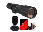 Bower 500mm 1000mm f 8 Telephoto Lens with 2x Converter for Nikon D700 D610 D500