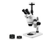 Vision Scientific VS 1F Trinocular Zoom Stereo Microscope 10x Widefield Eyepiece 0.7x 4.5x Zoom Range 3.5x 90x Magnification Range 0.5x 2x Aux. Lens Pill