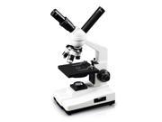 Vision Scientific VME0007T RC Duel View Brightfield Microscope 40x 400x Magnification 360° Rotation 0.65 N.A. Condenser LED Illumination Coaxial Coarse