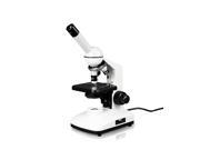 Viision Scientific Monocular Compound Microscope 10x WF 20x WF Eyepieces 40x 800x Magnification LED Illumination with Control 0.65 N.A. Condenser Coaxial