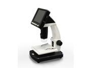 Vision Scientific 3.5 Standalone LCD Screen Digital Microscope with 5MP Image Sensor 1200x Magnification 8 LED Illumination with Intensity Control TV Cable