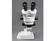 Vision Scientific Binocular Zoom Stereo Microscope 10x Widefield Eyepiece 0.7x—4.5x Zoom Range 7x—45x Magnification Range Double Arm Boom Stand 144 LED Fou