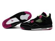 Nike Air Jordan IV 4 Retro 30th GG Black Fuchsia Lime White Grade School 705344 027