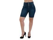 A5032 BR High Rise Colombian Design Levanta Cola Butt Lifting Sexy Bermuda in Washed Blue Size 5