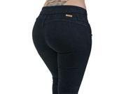 A5196– Colombian Design Butt Lift Levanta Cola Sexy Skinny Jeans in Indigo Size 13
