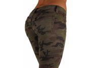 5027X –VIP Women’s Plus Size Classic 5 Pockets Camouflage Stretch Skinny Jeans Size 14