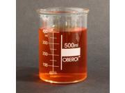 500 ml Glass Beaker Low Form Graduated with Spout