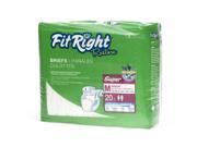 FitRight Restore Extended Wear Briefs Regular 40 50 20 Each Bag