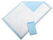 Protection Plus Disposable Underpads Blue Moderate Fluff 36 X 23 150 Each Case 25 Each Inner Pack