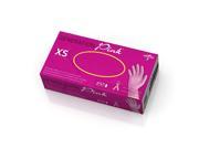 Generation Pink 3G Synthetic Exam Gloves Pink Medium 100 Each Box