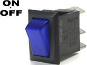 K Four Off On 20 Amp Rectangular Rocker Switch Lights Up Blue When Switch Is Turned On