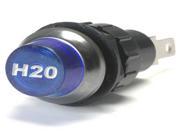 K Four Large Flashing Blue Indicator Light H2O Engraved For Water Temp Bolts Into A 3 4 Inch Hole