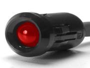 K Four Jumbo Red LED Indicator Light With Black Bezel 100 mcd Light Output