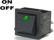 K Four Off On 16 Amp Square Rocker Switch The Dot Lights Up Green When Switch Is Turned On