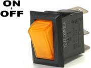 K Four Off On 20 Amp Rectangular Rocker Switch Lights Up Amber When Switch Is Turned On