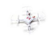 WonderTech Super Mini RC 6 Axis Gyro Remote Control Quadcopter Flying Drone with LED Lights White