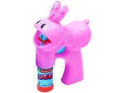 WonderPlay Battery Operated Rabbit Bubble Gun With Light And Music Red