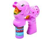 WonderPlay Battery Operated Dog Bubble Gun With Light And Music Pink