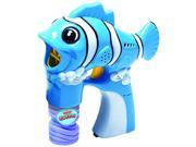 WonderPlay Battery Operated Solid Color Clownfish Bubble Gun With Light And Music Orange