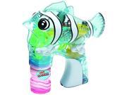 WonderPlay Battery Operated Transparent Color Clownfish Bubble Gun With Light And Music Pink