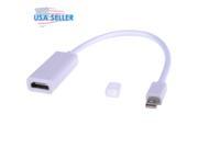 6 inch Thunderbolt Mini DisplayPort DP to HDMI AV Adapter with Audio for Apple Macbook Pro Air Mac mDP to HDMI