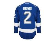 Eric Brewer Tampa Bay Lightning Reebok Premier Home Jersey NHL Replica