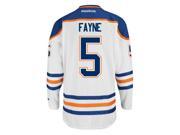 Mark Fayne Edmonton Oilers NHL Away Reebok Premier Hockey Jersey