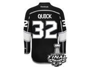Jonathan Quick Los Angeles Kings 2014 Stanley Cup Patch Reebok Home NHL Jersey