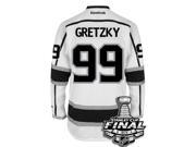 Wayne Gretzky Los Angeles Kings 2014 Stanley Cup Patch Reebok Away NHL Jersey