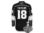 Dave Taylor Los Angeles Kings 2014 Stanley Cup Patch Reebok Home NHL Jersey
