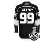 Wayne Gretzky Los Angeles Kings 2014 Stanley Cup Patch Reebok Home NHL Jersey