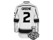 Matt Greene Los Angeles Kings 2014 Stanley Cup Patch Reebok Away NHL Jersey