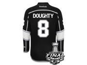 Drew Doughty Los Angeles Kings 2014 Stanley Cup Patch Reebok Home NHL Jersey