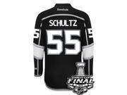 Jeff Schultz Los Angeles Kings 2014 Stanley Cup Patch Reebok Home NHL Jersey
