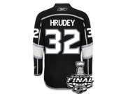 Kelly Hrudey Los Angeles Kings 2014 Stanley Cup Patch Reebok Home NHL Jersey