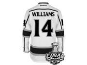 Justin Williams Los Angeles Kings 2014 Stanley Cup Patch Reebok Away NHL Jersey