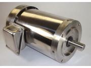 1.5 hp 1800 RPM 56C Frame TEFC 208 230 460 Volts Stainless Steel Leeson Electric Motor 191219
